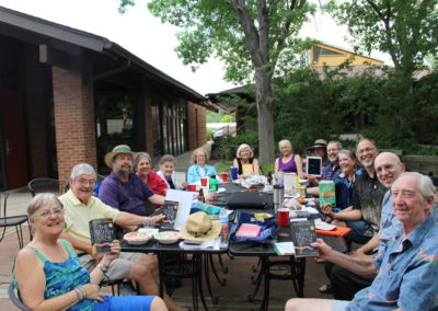 Jefferson Humanists Annual Summer Picnic at the JUC Patio, June 24, 2018