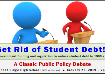 Great JH Debate: Get Rid of Student Debt, Jan. 26, 2019